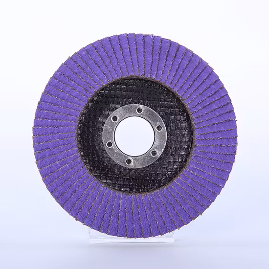 5′ ′ 125mm Grit 80 Flap Disc for Metal Stainless Steel with Aluminum Oxide Zirconia Ceramic