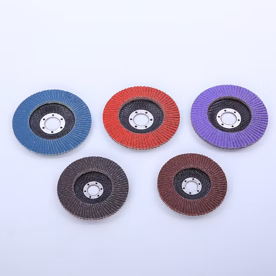 4′ ′ 100mm Grit 120 Flap Disc for Metal Stainless Steel with Aluminum Oxide Zirconia Ceramic